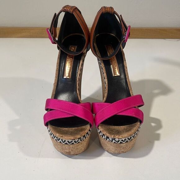 Rupert Sanderson Wedge/Platform Sandals Size 38.5 - Picture 2 of 12